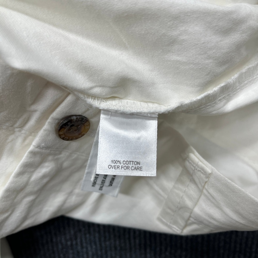 Le Tigre Mens Chino Shorts White Size 40 NWT Vintage Style Preppy Cotton Twill - Picture 11 of 11